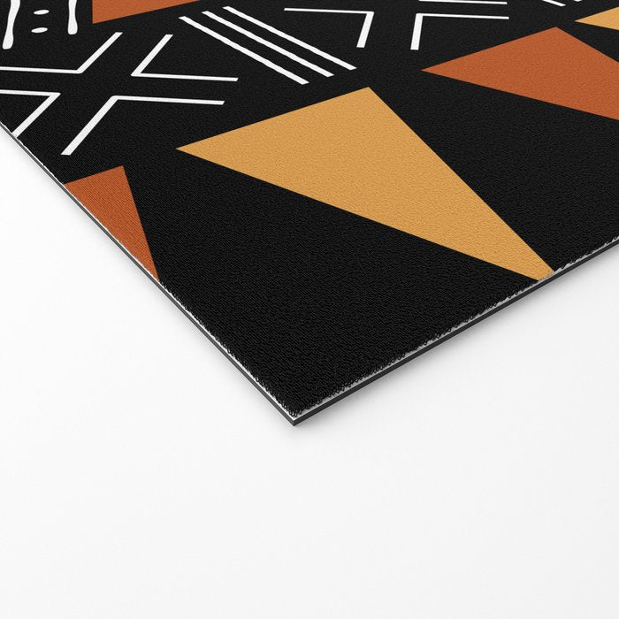 African Mud Cloth Abstract Fabric Art Welcome Mat Gallery Image 2