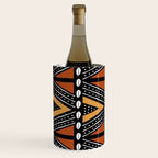 African Mud Cloth Abstract Fabric Art Wine Chiller Gallery Image 1