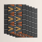 African Mud Cloth Abstract Fabric Art Wrapping Paper Gallery Image 3