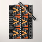 African Mud Cloth Abstract Fabric Art Wrapping Paper Gallery Image 1