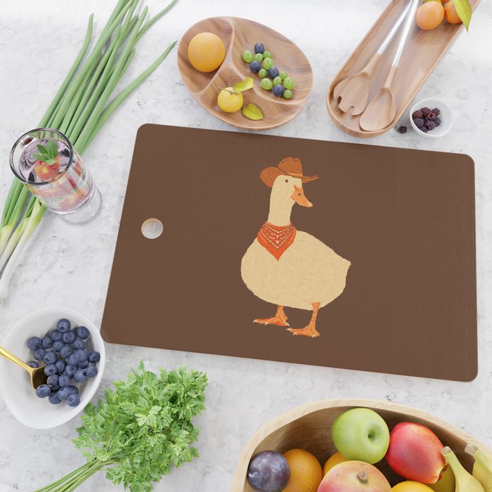Bo The Cowboy Duck Cutting Board Gallery Image 2