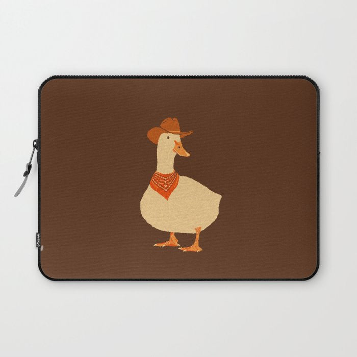 Bo The Cowboy Duck Laptop Sleeve Gallery Image 1