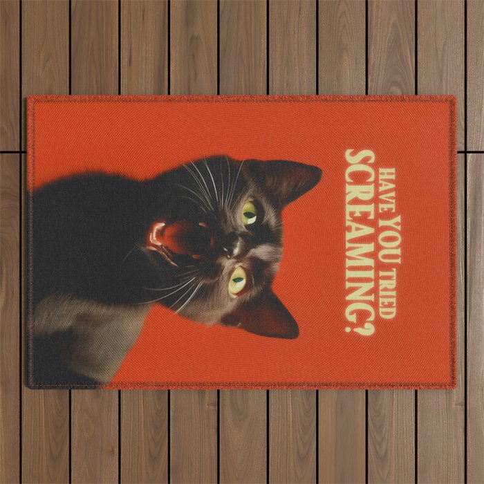 Have You Tried Screaming Outdoor Rug Gallery Image 1