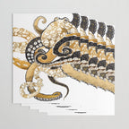 Metallic Octopus Wrapping Paper Gallery Image 3