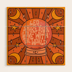 Leo Crystal Ball Wood Wall Art Gallery Image 1
