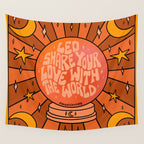Leo Crystal Ball Wall Tapestry Gallery Image 4
