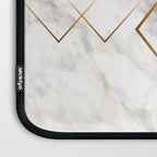 White Marble Gold Diamond Laptop Sleeve Gallery Image 3