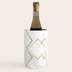 White Marble Gold Diamond Wine Chiller Gallery Image 3