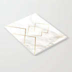 White Marble Gold Diamond Notebook Gallery Image 2