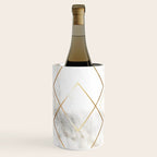 White Marble Gold Diamond Wine Chiller Gallery Image 1