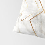 White Marble Gold Diamond Pillow Sham Gallery Image 4