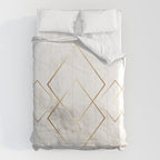 White Marble Gold Diamond Comforter Gallery Image 6