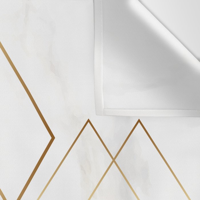 White Marble Gold Diamond Wall Tapestry Gallery Image 3