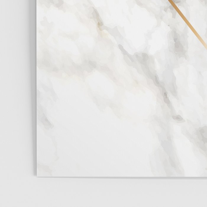 White Marble Gold Diamond Poster Gallery Image 3
