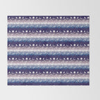 Mountains & Moons Stripe Throw Blanket Gallery Image 2