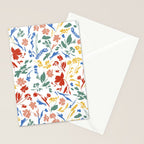 Wild colorful flowery meadow Stationery Card Gallery Image 2