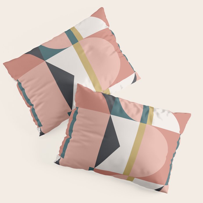 Maximalist Geometric 01 Pillow Sham Gallery Image 1