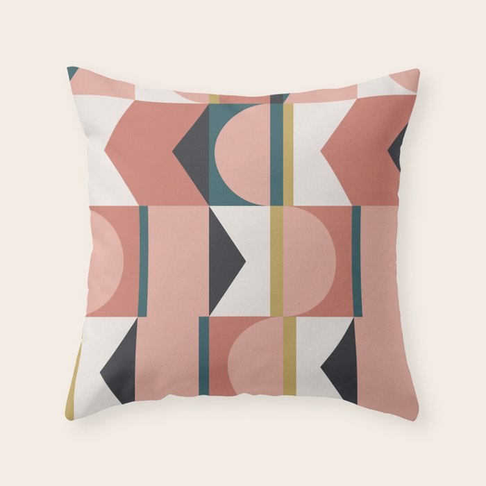 Maximalist Geometric 01 Throw Pillow Gallery Image 6