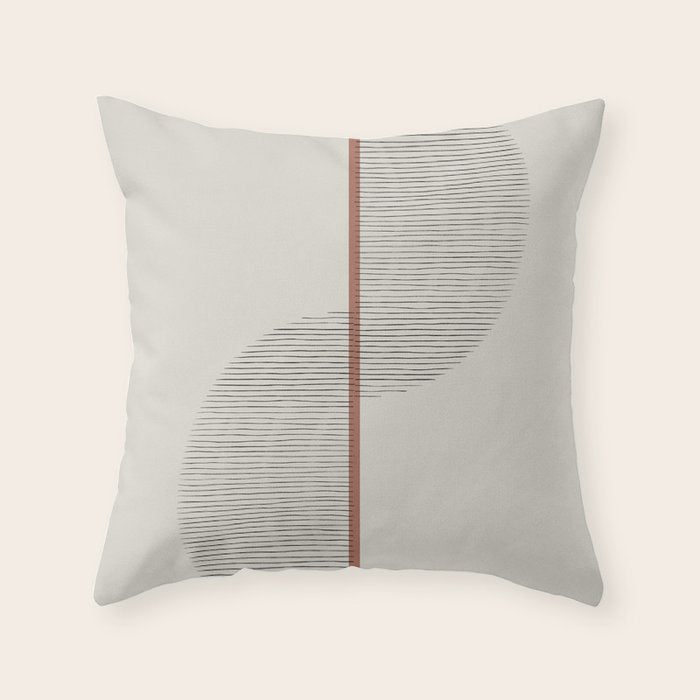 Geometric Composition II Throw Pillow Gallery Image 1
