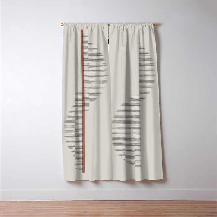 Geometric Composition II Window Curtain Gallery Image 3
