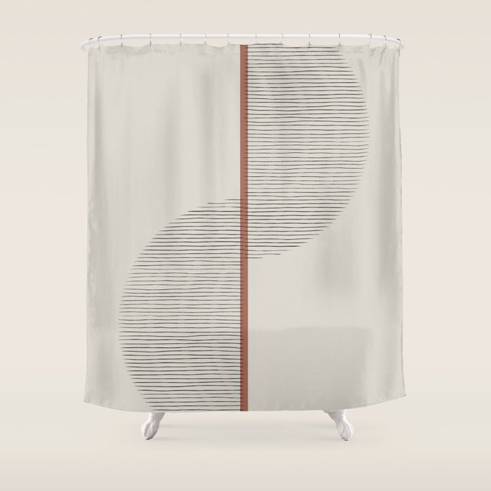 Geometric Composition II Shower Curtain Gallery Image 1