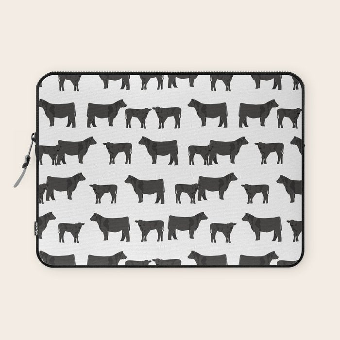 Angus Cattle breed farm gifts must have cow animal Laptop Sleeve