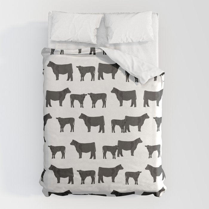 Angus Cattle breed farm gifts must have cow animal Duvet Cover Gallery Image 1
