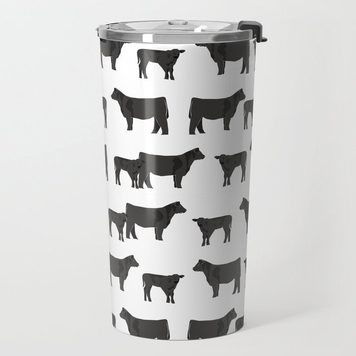 Angus Cattle breed farm gifts must have cow animal Travel Mug Gallery Image 2