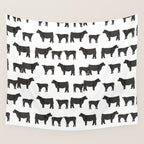 Angus Cattle breed farm gifts must have cow animal Wall Tapestry Gallery Image 4