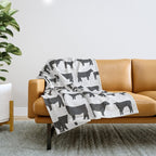 Angus Cattle breed farm gifts must have cow animal Throw Blanket Gallery Image 1