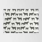 Angus Cattle breed farm gifts must have cow animal Rug Gallery Image 2