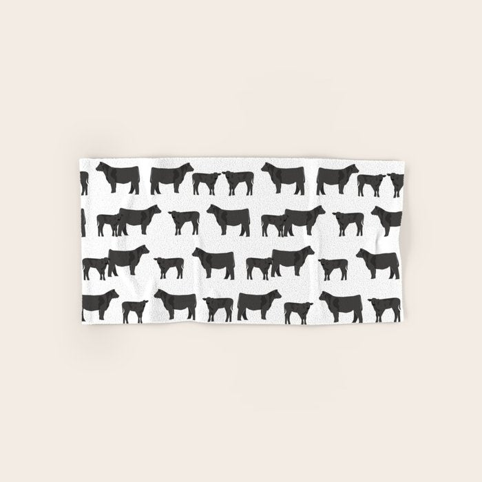 Angus Cattle breed farm gifts must have cow animal Bath Towel Gallery Image 1