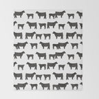 Angus Cattle breed farm gifts must have cow animal Throw Blanket Gallery Image 2