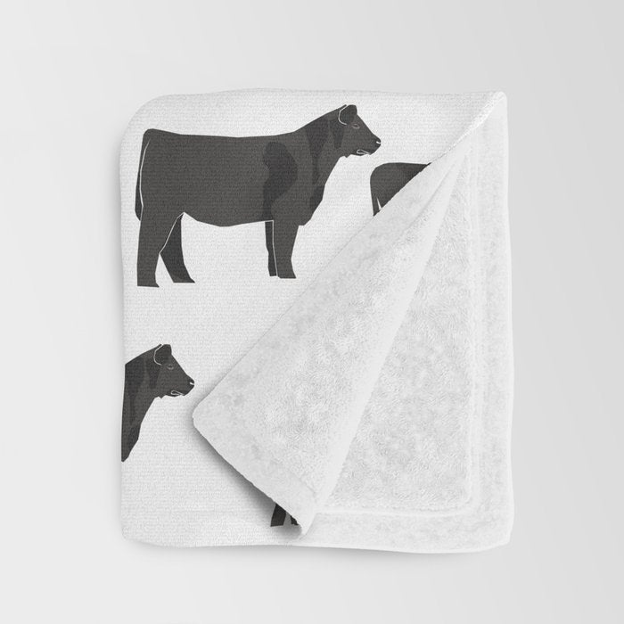 Angus Cattle breed farm gifts must have cow animal Throw Blanket Gallery Image 3