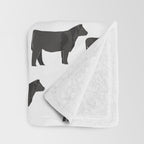 Angus Cattle breed farm gifts must have cow animal Throw Blanket Gallery Image 3