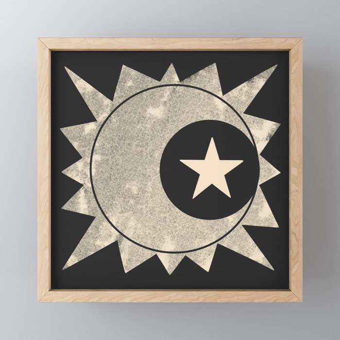 Sun Moon Star Mini Art Print Gallery Image 1