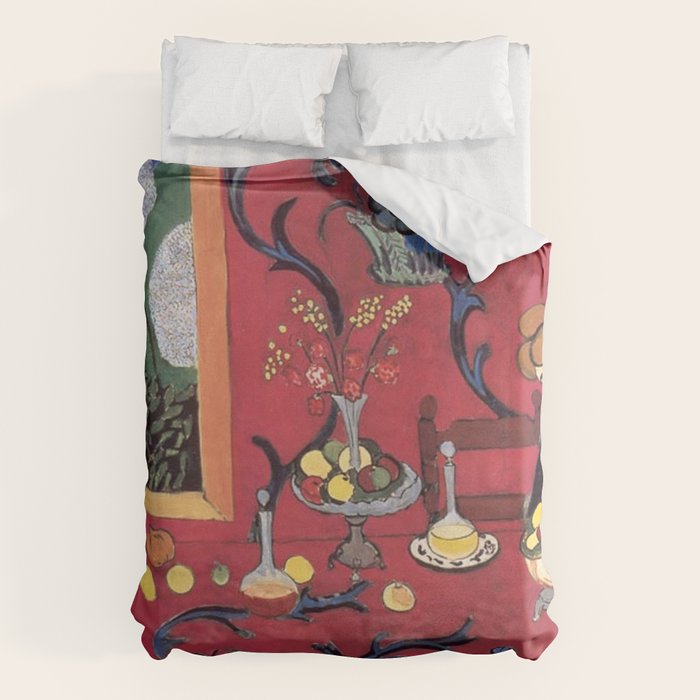 The Red Room (Harmony in Red) - Henri Matisse Duvet Cover Gallery Image 6