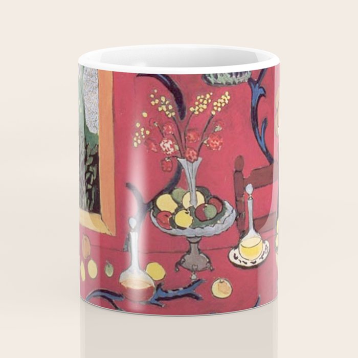 The Red Room (Harmony in Red) - Henri Matisse Coffee Mug Gallery Image 4