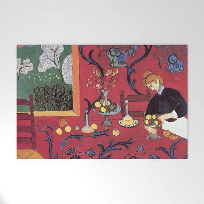 The Red Room (Harmony in Red) - Henri Matisse Welcome Mat Gallery Image 1