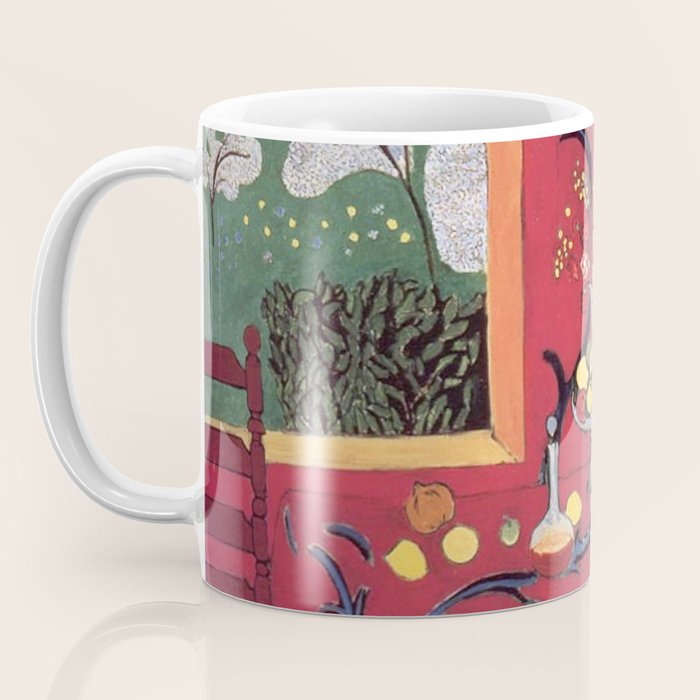 The Red Room (Harmony in Red) - Henri Matisse Coffee Mug Gallery Image 3
