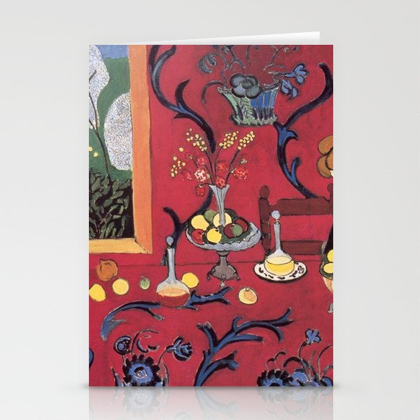 The Red Room (Harmony in Red) - Henri Matisse Stationery Card Gallery Image 1
