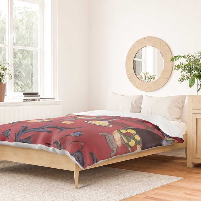 The Red Room (Harmony in Red) - Henri Matisse Duvet Cover Gallery Image 2