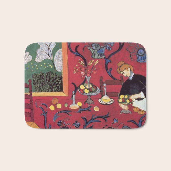 The Red Room (Harmony in Red) - Henri Matisse Bath Mat Gallery Image 1