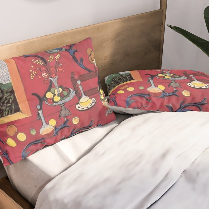 The Red Room (Harmony in Red) - Henri Matisse Pillow Sham Gallery Image 2