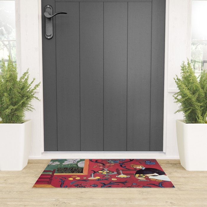 The Red Room (Harmony in Red) - Henri Matisse Welcome Mat Gallery Image 3