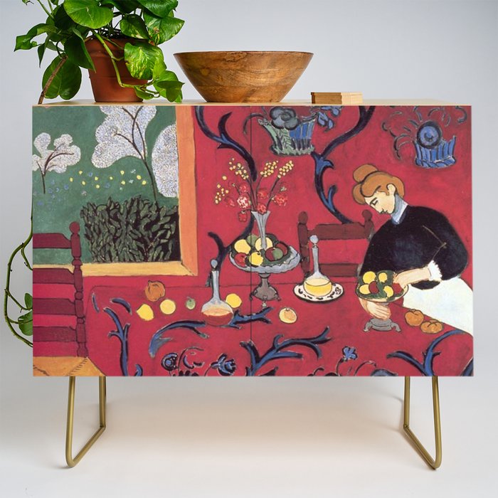 The Red Room (Harmony in Red) - Henri Matisse Credenza Gallery Image 1