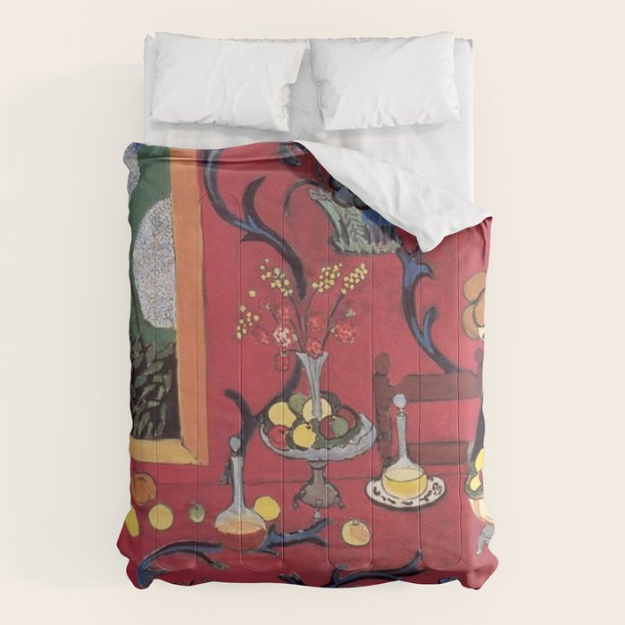 The Red Room (Harmony in Red) - Henri Matisse Comforter Gallery Image 1