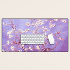Van Gogh Almond Blossoms Orchid Purple Desk Mat Gallery Image 1
