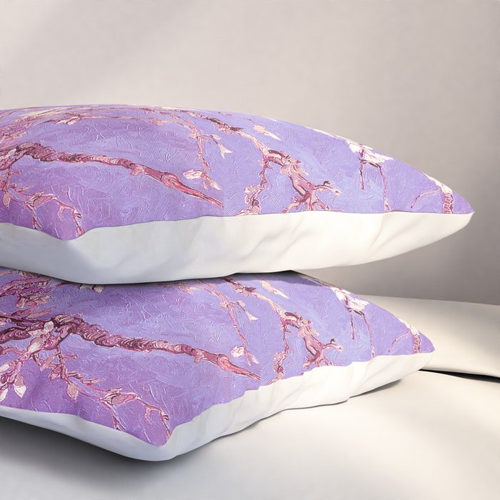 Van Gogh Almond Blossoms Orchid Purple Pillow Sham Gallery Image 3