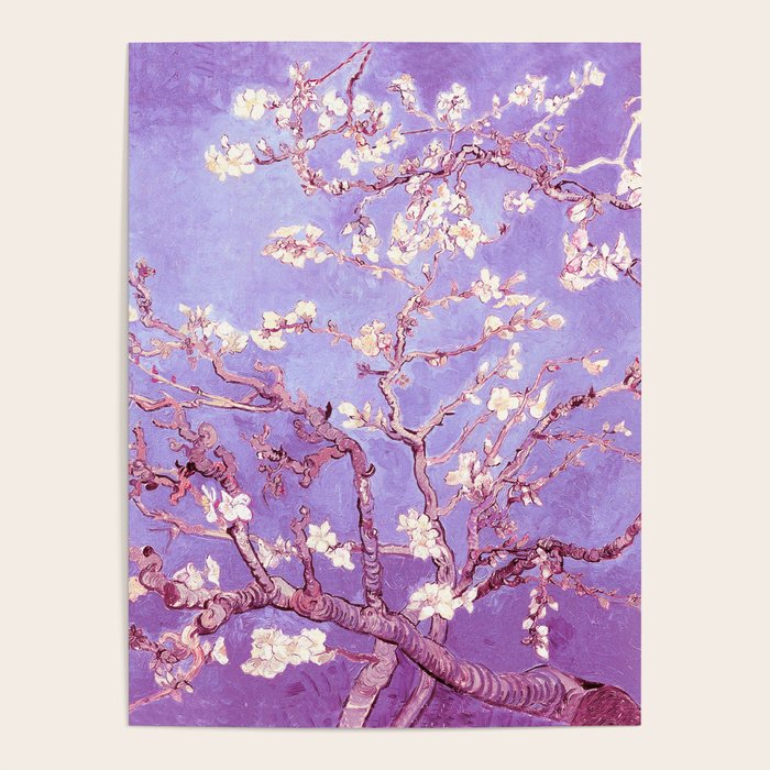 Van Gogh Almond Blossoms Orchid Purple Poster Gallery Image 1